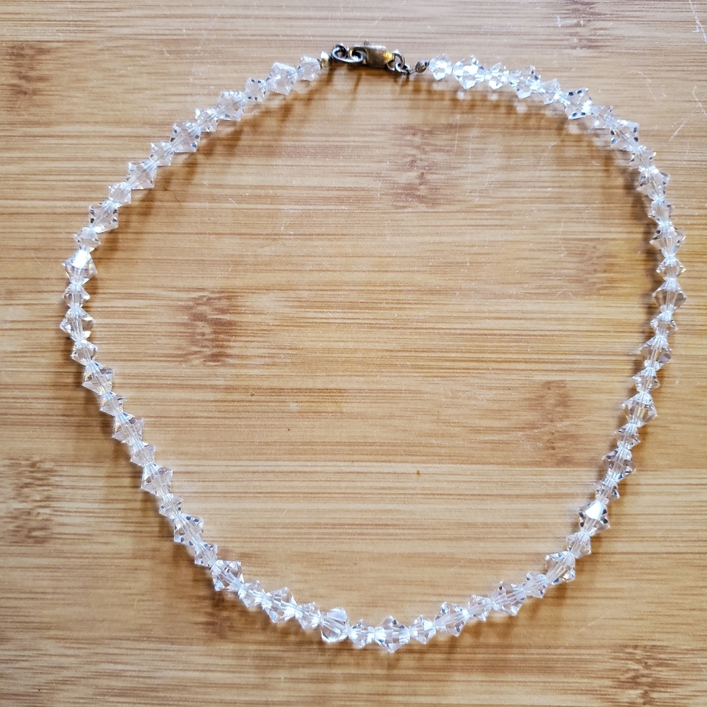 Vintage Crystal Necklace Choker